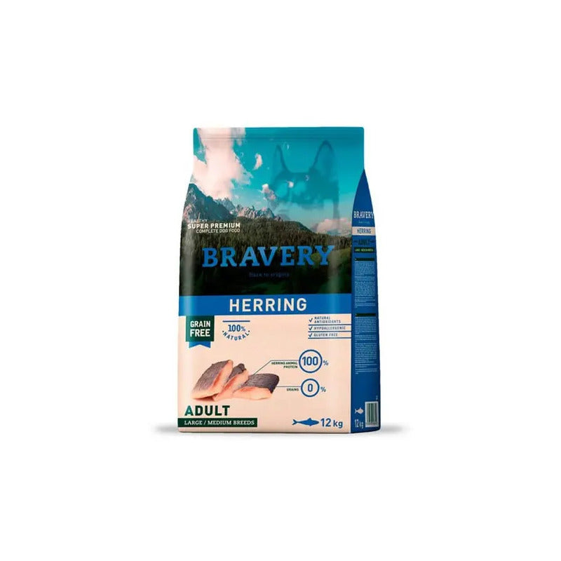 Bravery Perro Arenque (herring) Adulto Mediano/grande 12 Kg