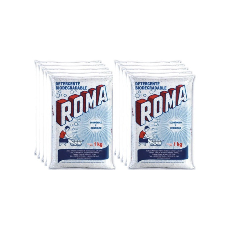 Detergente Roma Multiusos Biodegradable 1 Kg (10pzas)
