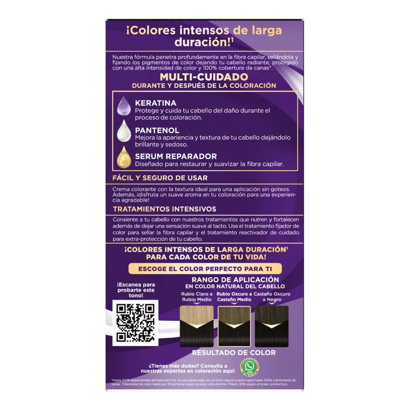 Tinte Color Creme Negro 1-0 Palette 1-0 Negro