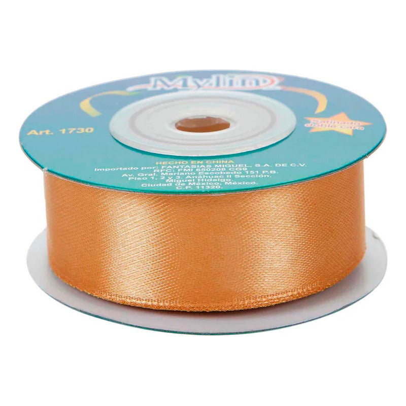 Liston Oro Satinado 23mm 10m Oro Lisa
