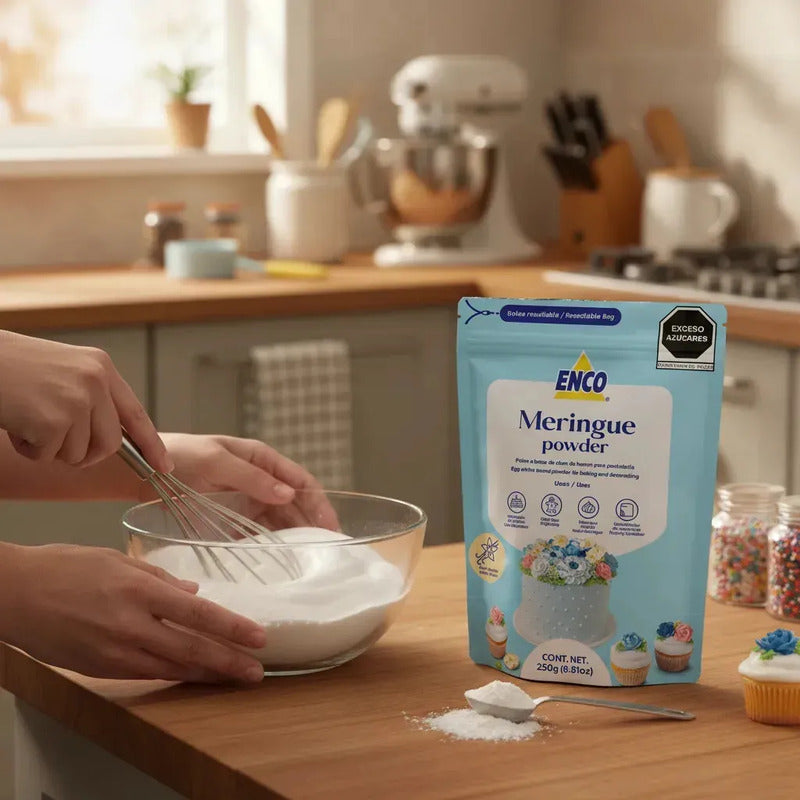 Merengue En Polvo Enco Bolsa De 250grs Blanco
