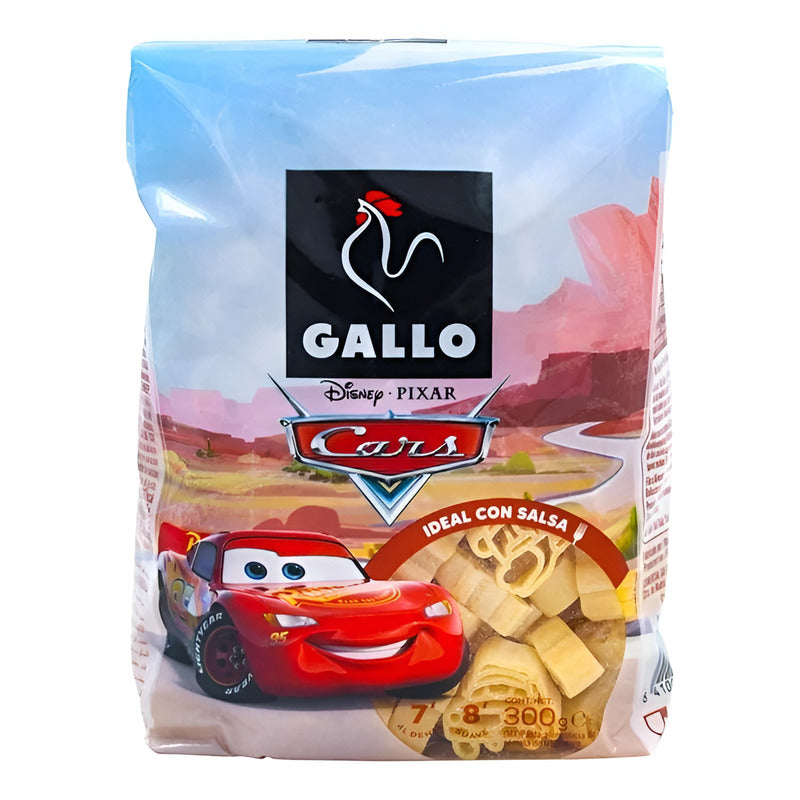Pasta Sopa Gallo Disney Cars Rayo Mcqueen 300 G