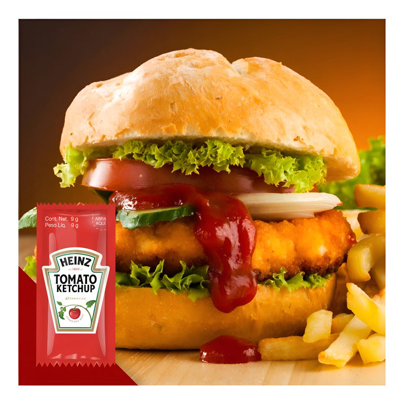 Salsa Catsup Heinz Ketchup 200 Sobres De 9gr C/u Porcionada