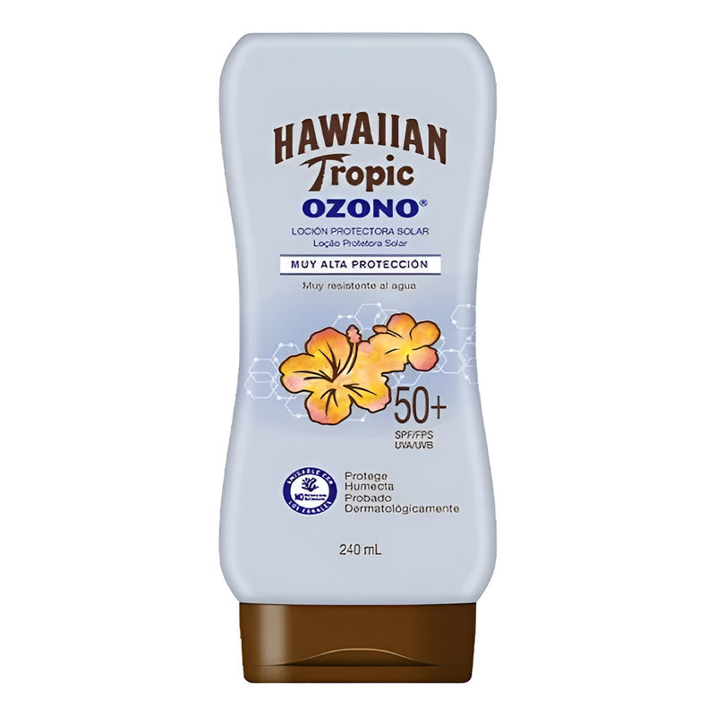 Protector Solar Hawaiian Tropic Ozono Fps 50+ 3 Pzs De 240ml