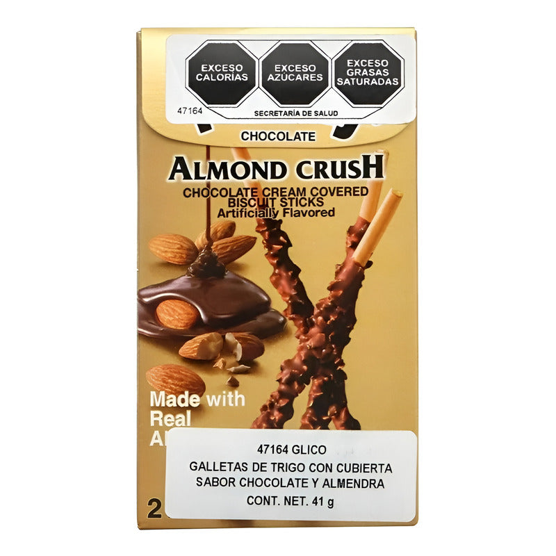 2 Pza Galletas Pocky Con Cubierta Sabor Chocolate Y Almendra