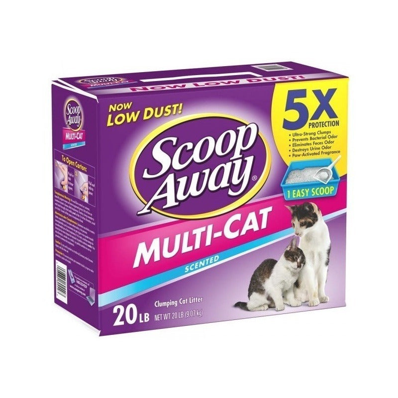Arena Gato Scoop Away Multi Cat Aglutinante 9kg - 20lb