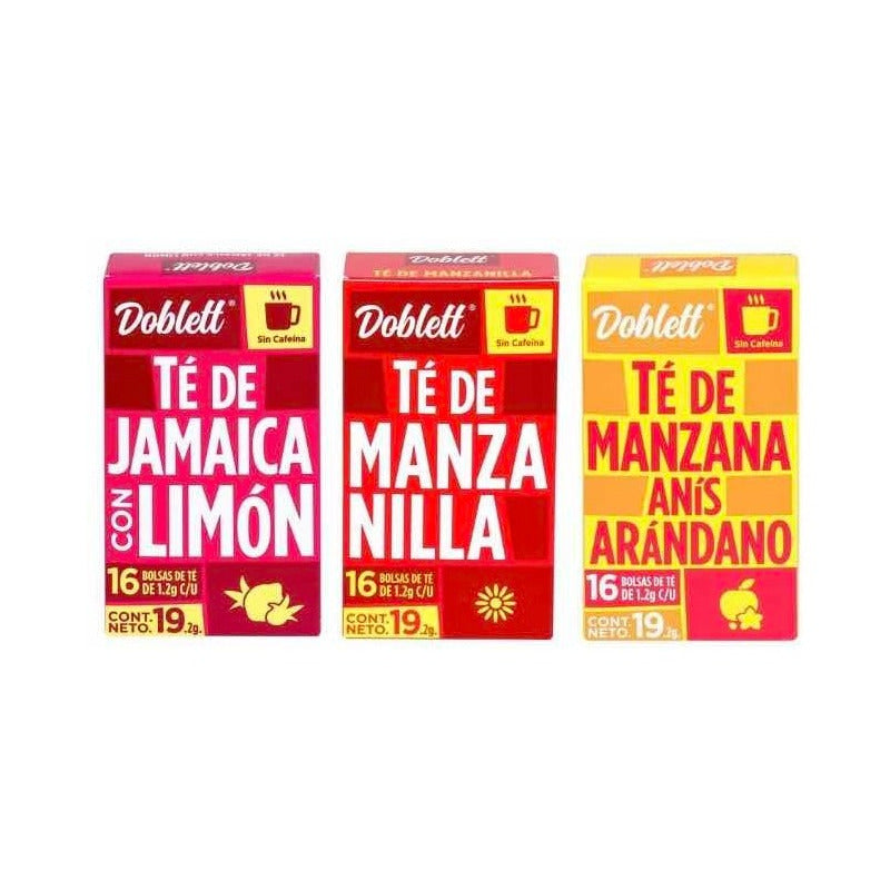 Surtido De Té Doblett 6 Sabores 96 Pzas