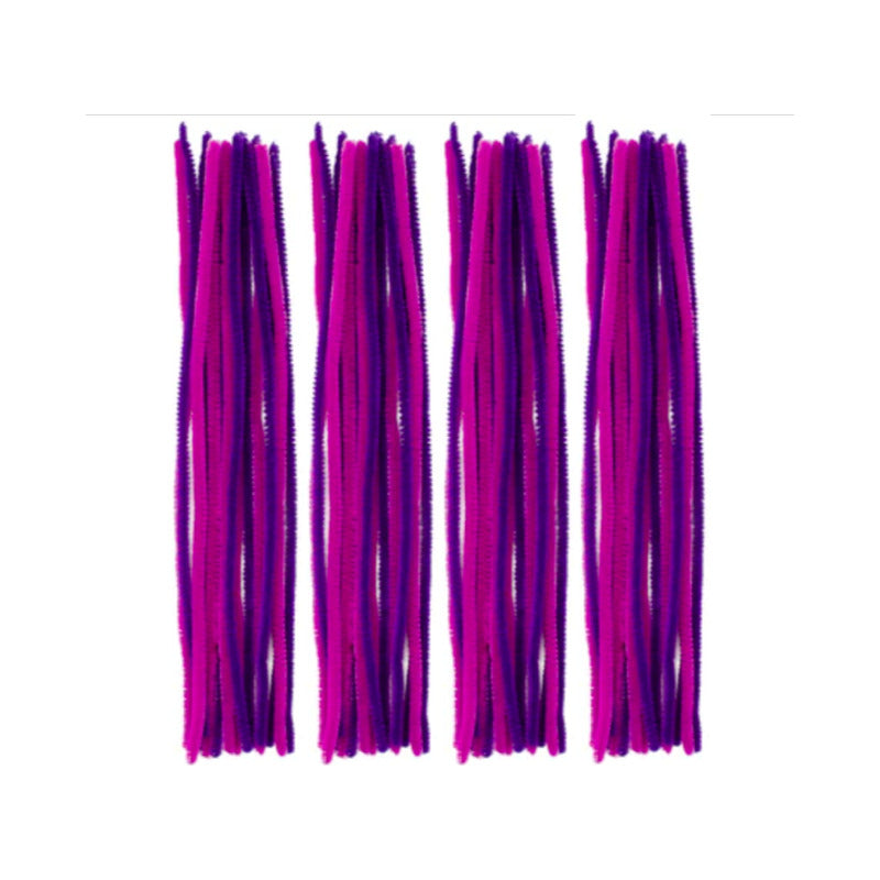 Limpia Pipas Natural Surtido Tonos Morados De 30cm 90pz