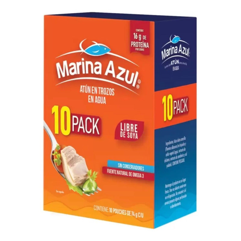 Marina Azul Atún 10 Sobres De 74g