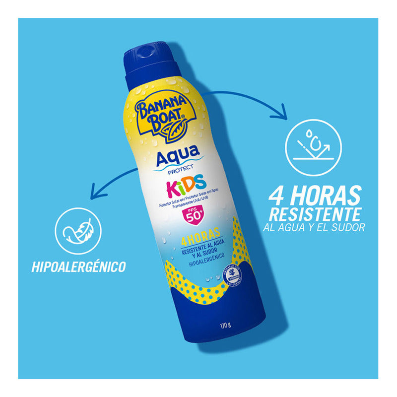 Protector Solar Banana Boat Aqua Protect Kids 50+ Fps C-spray 170 Gr