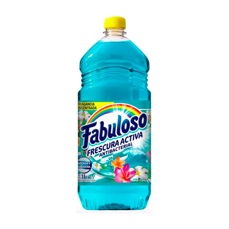3 Pzas Limpiador Líquido Fabuloso Mar Fresco 1l