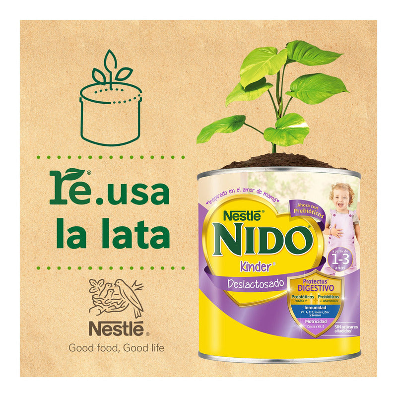 Alimento Para Niños De Corta Edad Nido Kinder 1+ Deslactosado 1.5kg