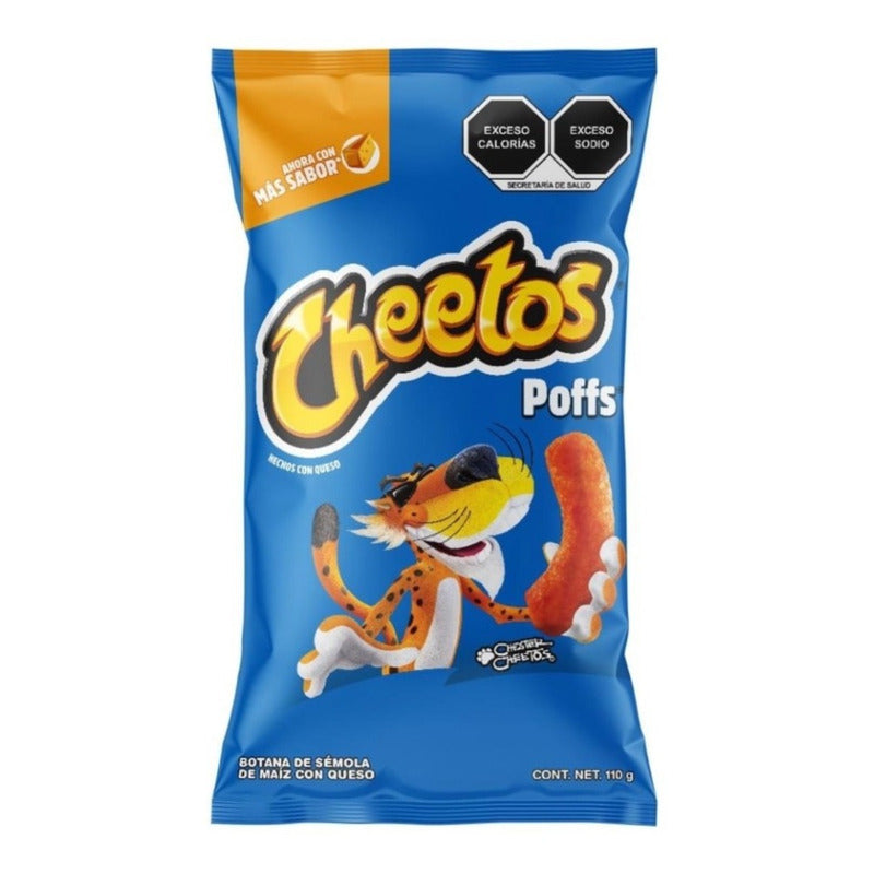 Cheetos Poffs Poffs Sabor Queso 110g 3pzas