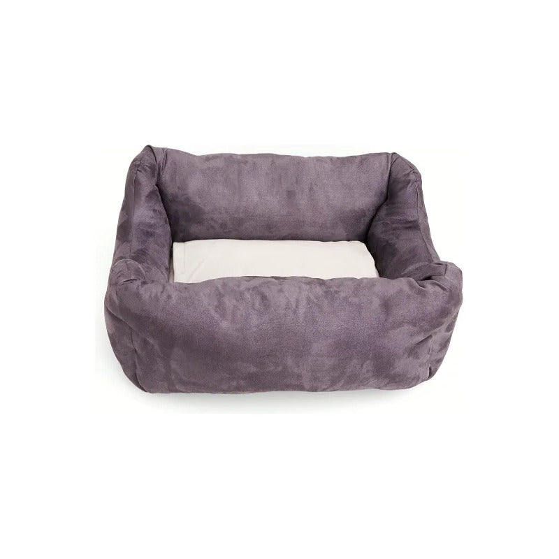 Cama Rectangular Diseño Excava Y Duerme Para Perro, X-grande Gris Oscuro Rectangular