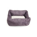 Cama Rectangular Diseño Excava Y Duerme Para Perro, X-grande Gris Oscuro Rectangular