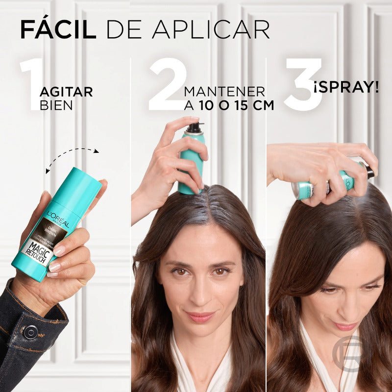 Retocador De Raíz Magic Retouch L'oréal Paris Negro