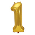 Globo Jumbo Número 1 Color Dorado De 1.07m 1 Pieza Dorado