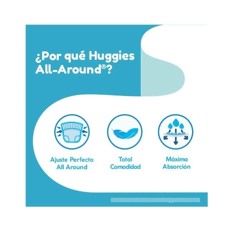 Pañales Huggies All Around Etapa 6 Con 90 Piezas Sin Género