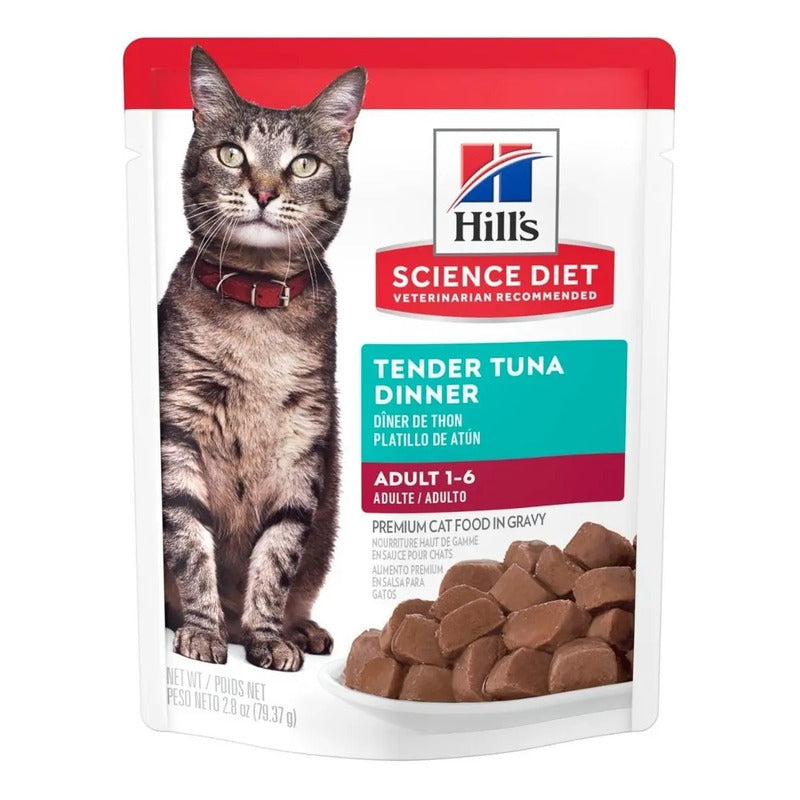 Alimento Hill's Science Diet Hill's Sd Adult Saludable Para Gato Para Gato Adulto Sabor Atún De 79.38 G