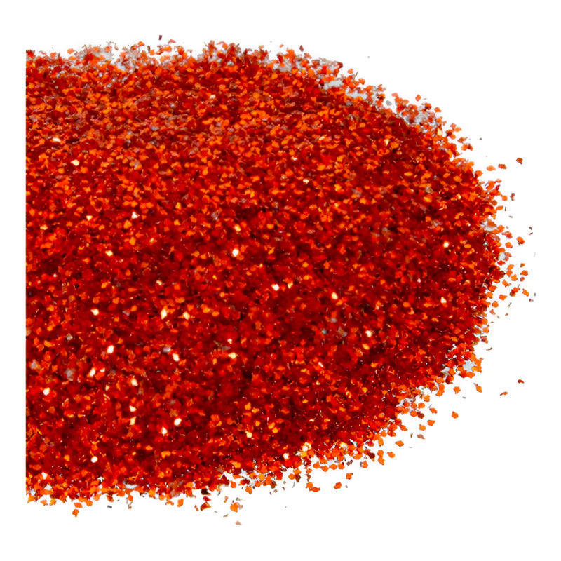 Diamantina Del #1 Color Naranja Metalico De 1mm 1 Pz De 50gr Naranja