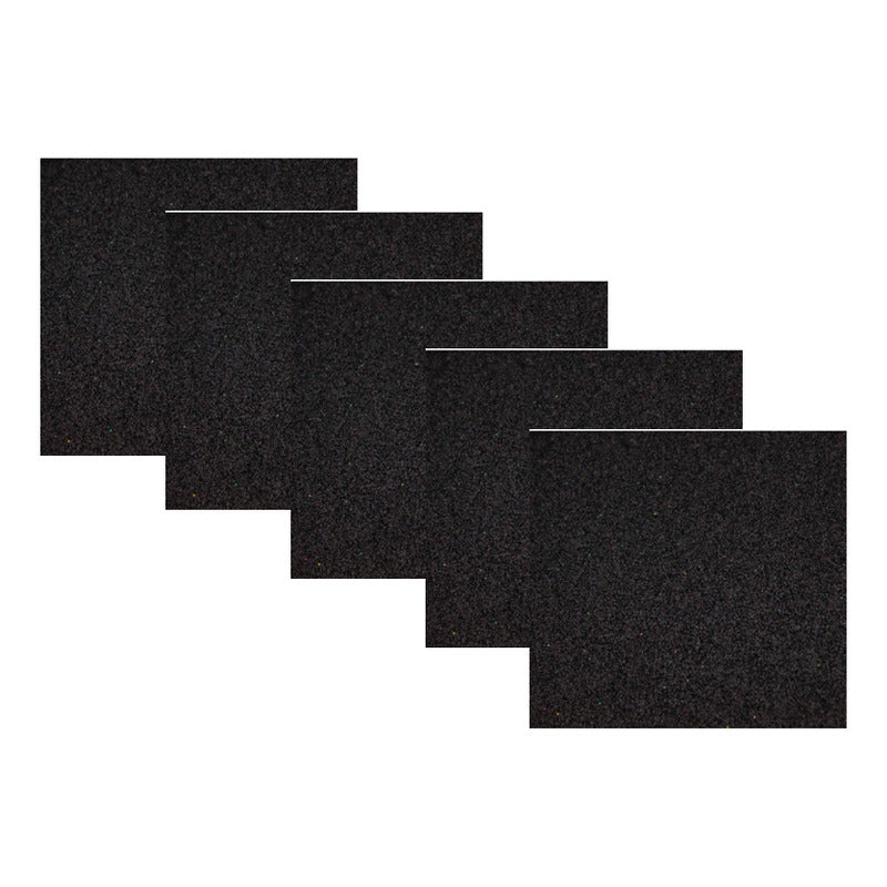 Fomi Diamantado Color Negro 5 Piezas De 40x50cm