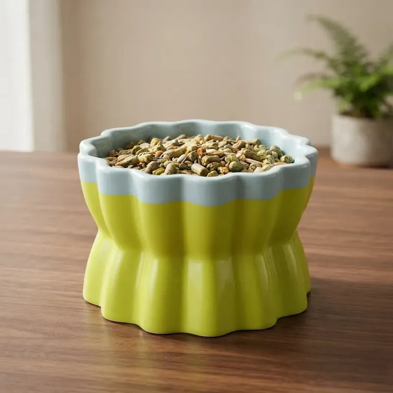 Comedero En Forma De Dulce Para Pequeños Mamíferos, 1 Pieza Verde Claro