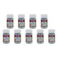 Pintura Acrílica Color Metálico Plata Brillante 9 Pz De 35ml Plata Brillante
