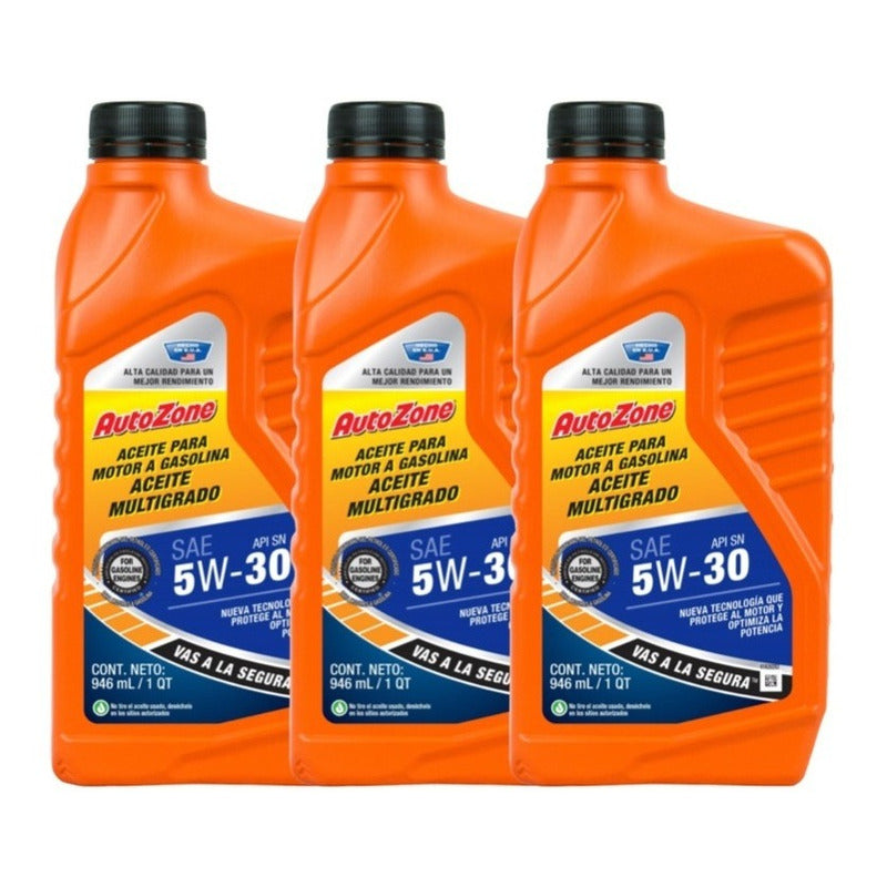 Aceite De Motor 1 Cuarto Convencional Multigrado 5w-30 3l