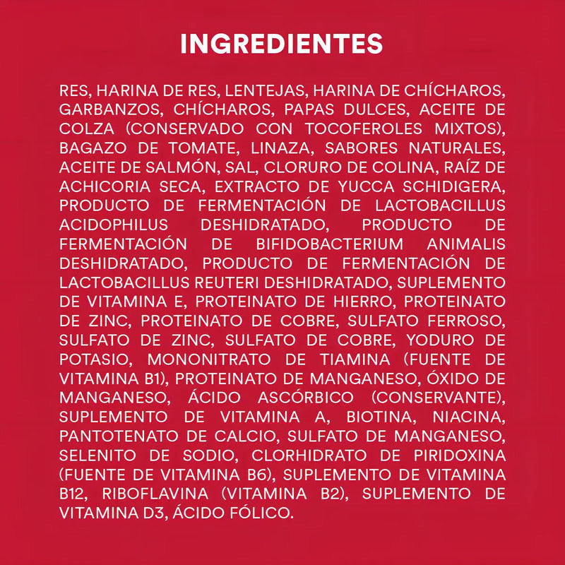 Alimento Natural Wholehearted Perro Res Y Chícharo 18kg