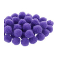 Mercería Pom Poms De 19mm Color Morado 1 Paquete De 100pz
