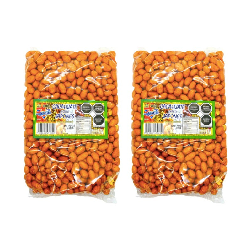 Cacahuate Japonés 900g (2pzas)
