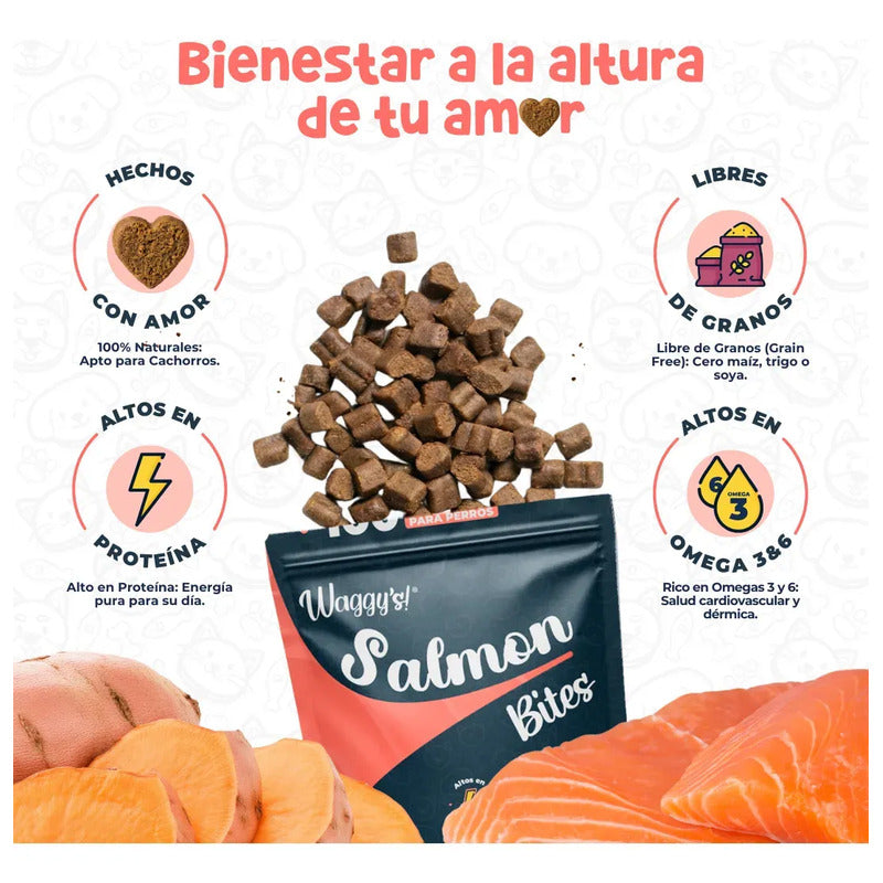 Premios Naturales Para Perros | Waggy's Bites 100 Pzs
