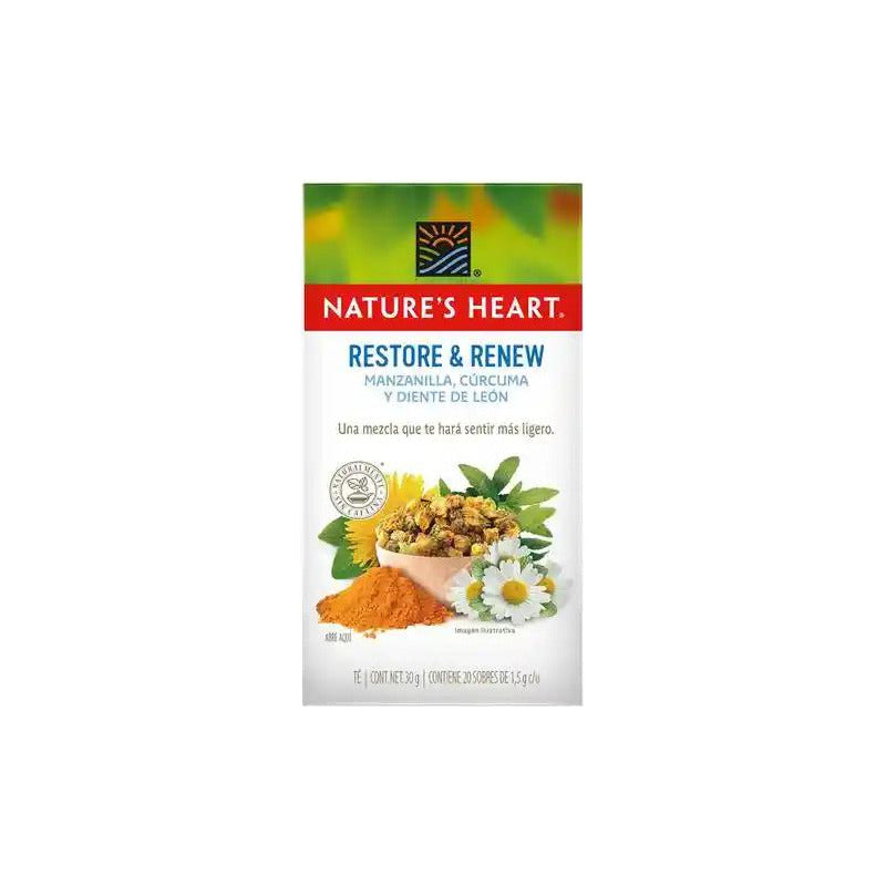 Té Restore & Renew Manzanilla, Curcuma Y Diente De Leon 20 S