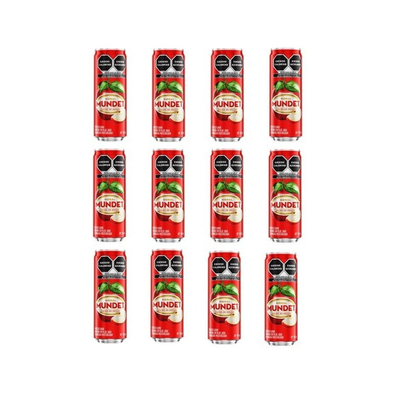 Refresco Sidral Mundet Sabor Manzana De 355ml (12piezas)