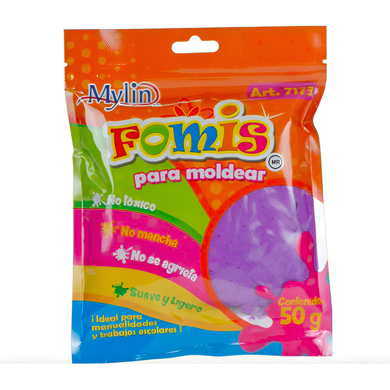 Fomi Suave Moldeable Color Morado 6 Piezas De 50g Morado