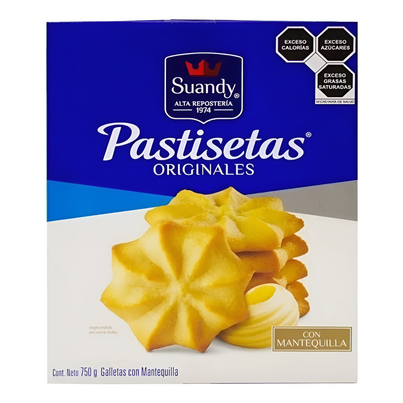 Galletas Pastisetas Suandy Con Mantequilla 750 G