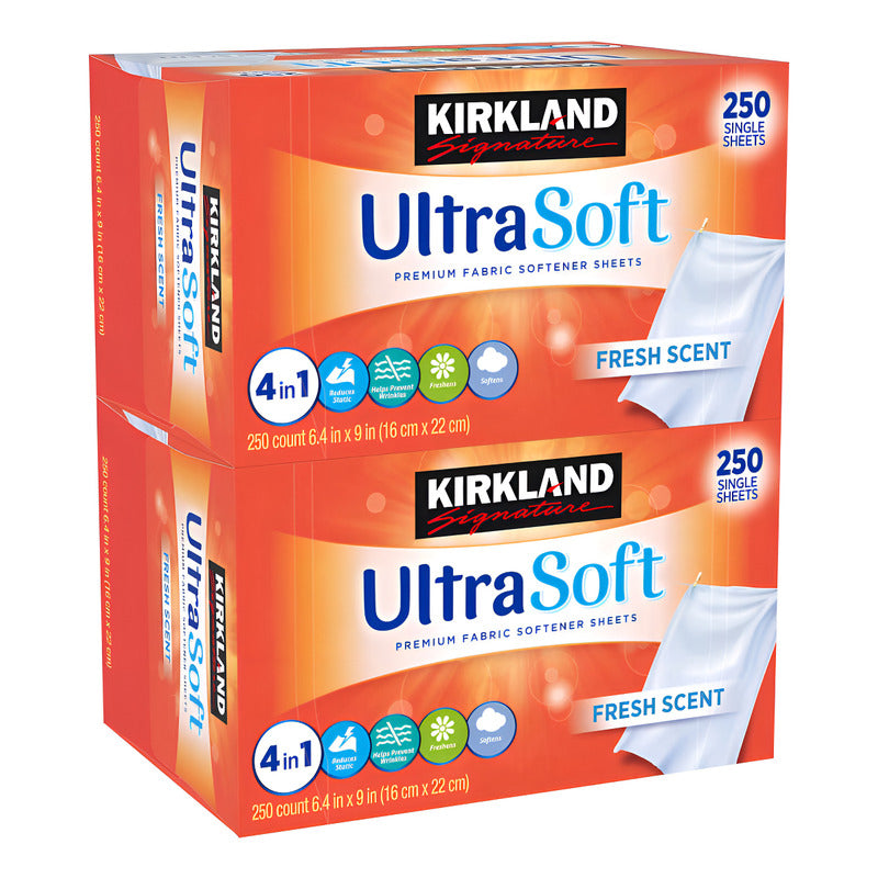 Kirkland Signature Toallas Para Secadora Suavizantes De Tela 500 Hojas