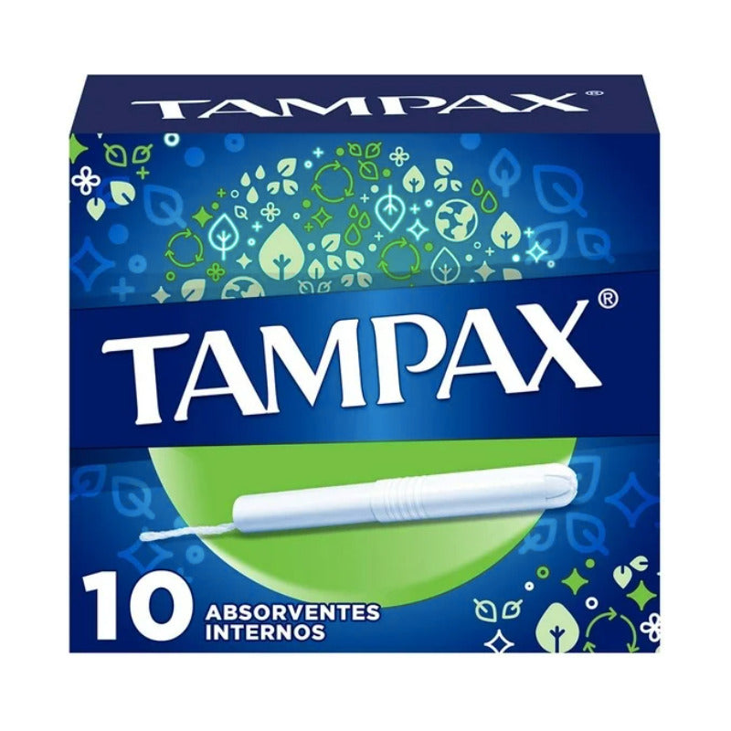 Tampones Tampax Super Flujo Abundante 6 Paquetes De 10 Pzas