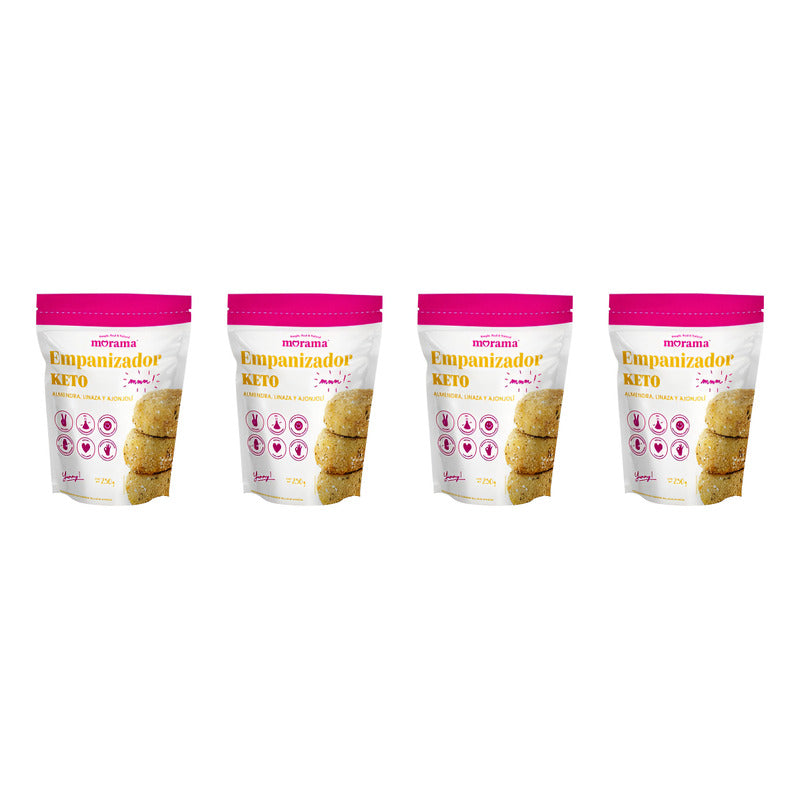 Empanizador Morama Almendra, Linaza, Ajonjolí 4 Pz De 250g