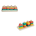 Juguete Para Bebé Fisher Price Clasificador Formas De Madera Color Amarillo Verde Rojo