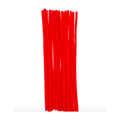 Limpia Pipas Chenille Terciopelo Color Rojo De 30cm 200pz