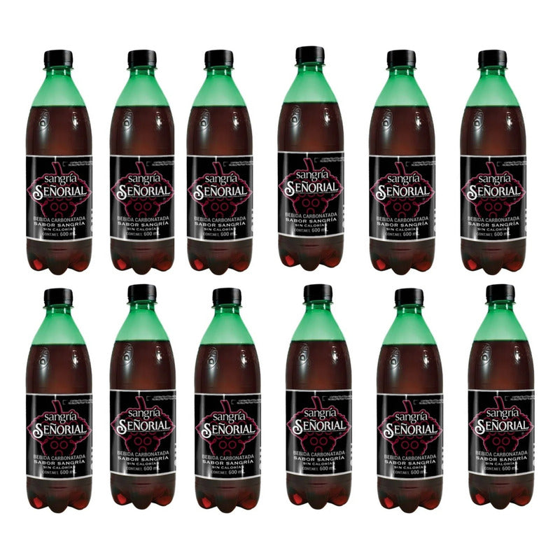 Refresco Sangría Señorial Sin Azúcar 600 Ml (12 Piezas)