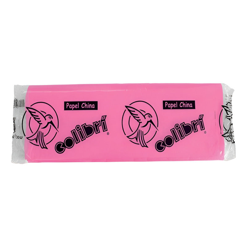 100 Pliegos Papel China, Color Solferino Solferino