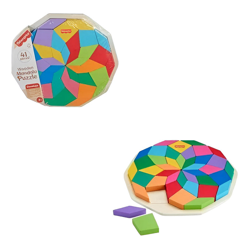Juguete Fisher Price Rompecabeza Geométrico Mandala Madera