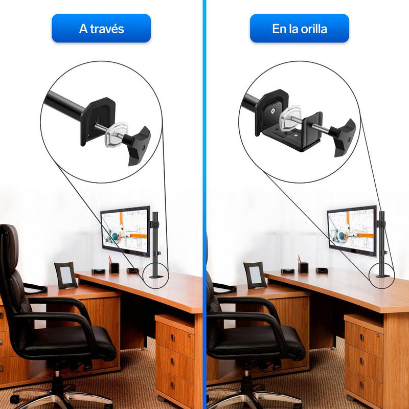Soporte De Escritorio Para Monitores De Hasta 32 | Stv-205 Negro
