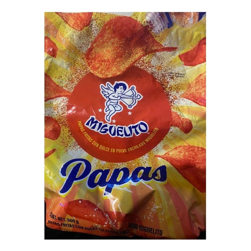 Papas Fritas Con Dulce En Polvo Enchilado Miguelito
