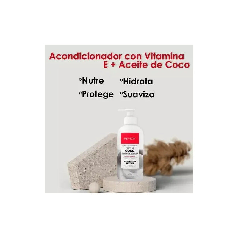 Acondicionador Revlon Aceite D Coco & Vitaminae 700ml (4pzs)