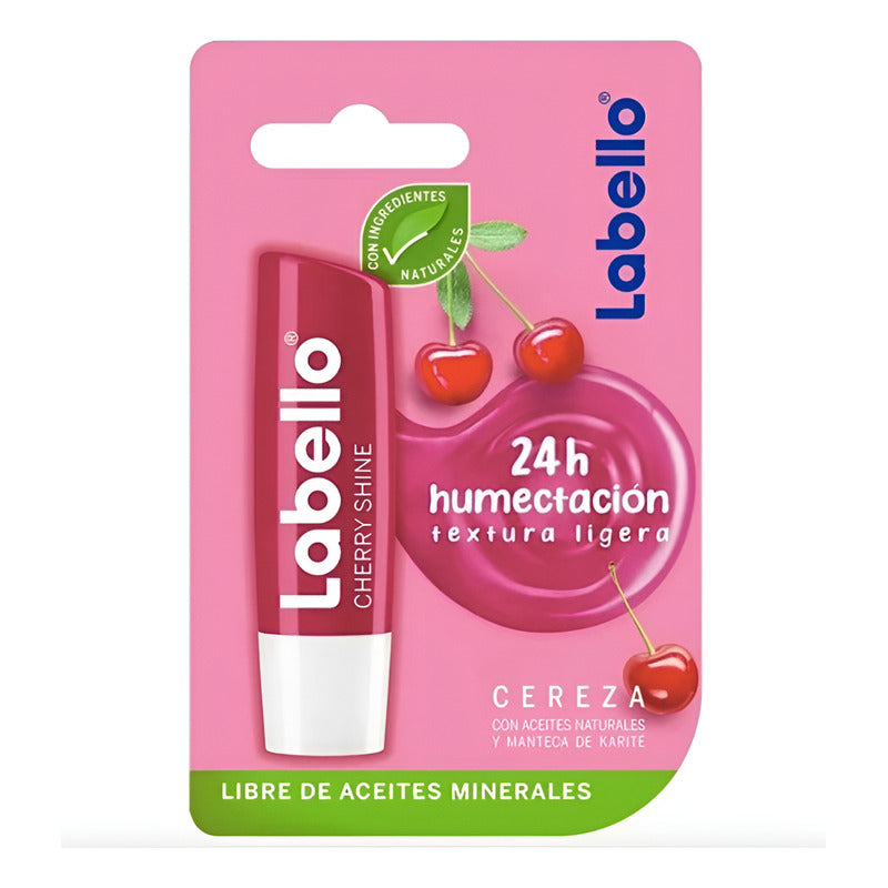 Bálsamo Labial Labello Sabor Cereza 6 Piezas De 4.8gr