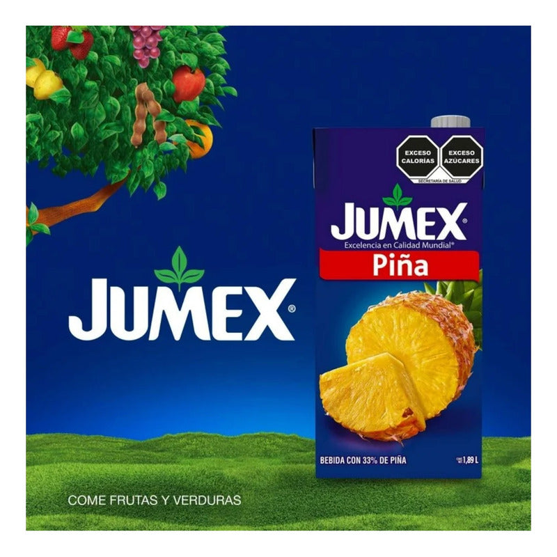 Bebida Jumex Con Piña 4 Pzs 1.89 L C/u