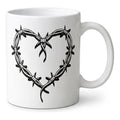 Taza Karol G Tatuaje Corazón Blanco Tatuaje